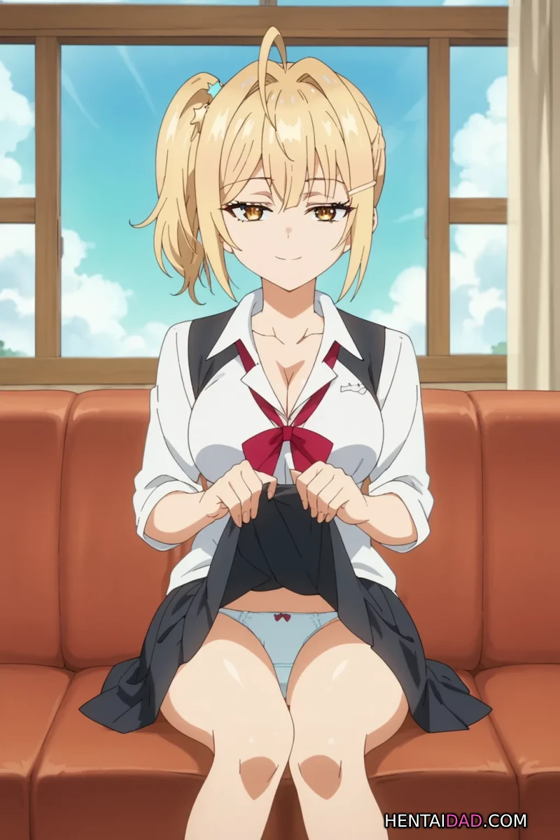 Nonoa Miyamae Hentai: The Busty Blonde With a Secret - Page 1