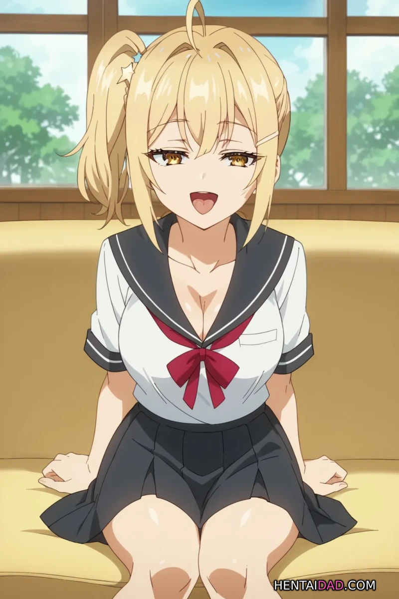 Nonoa Miyamae Hentai: The Busty Blonde With a Secret - Page 4