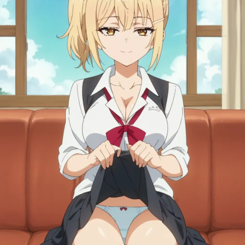 Nonoa Miyamae Hentai: The Busty Blonde With a Secret - Page 1